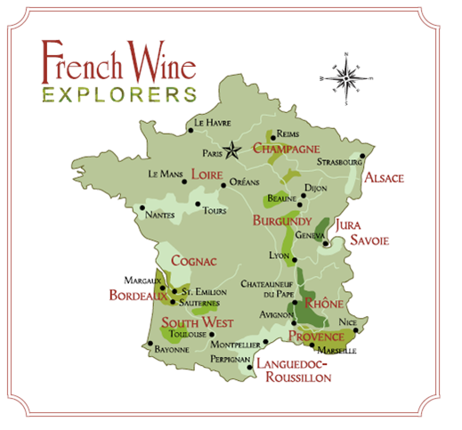 Wine Map of France- French Wine Explorers