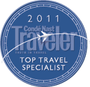 2011 Conde Nast Traveler Top Travel Specialist