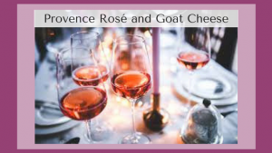 Provence rosé wine