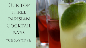 Our top threeparisian Cocktail bars
